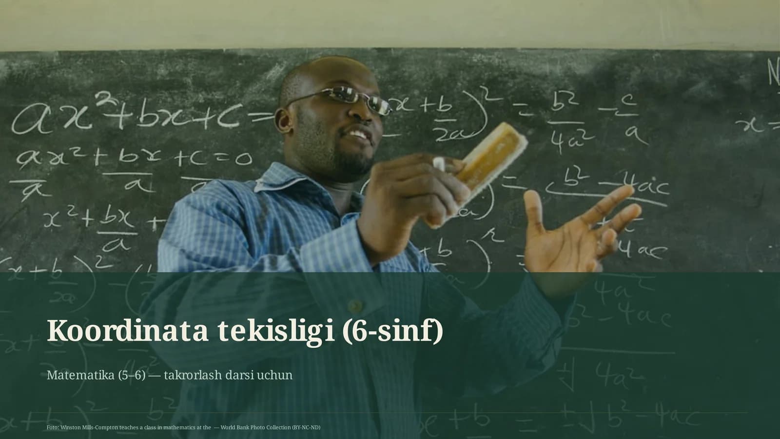Koordinata tekisligi (6-sinf)