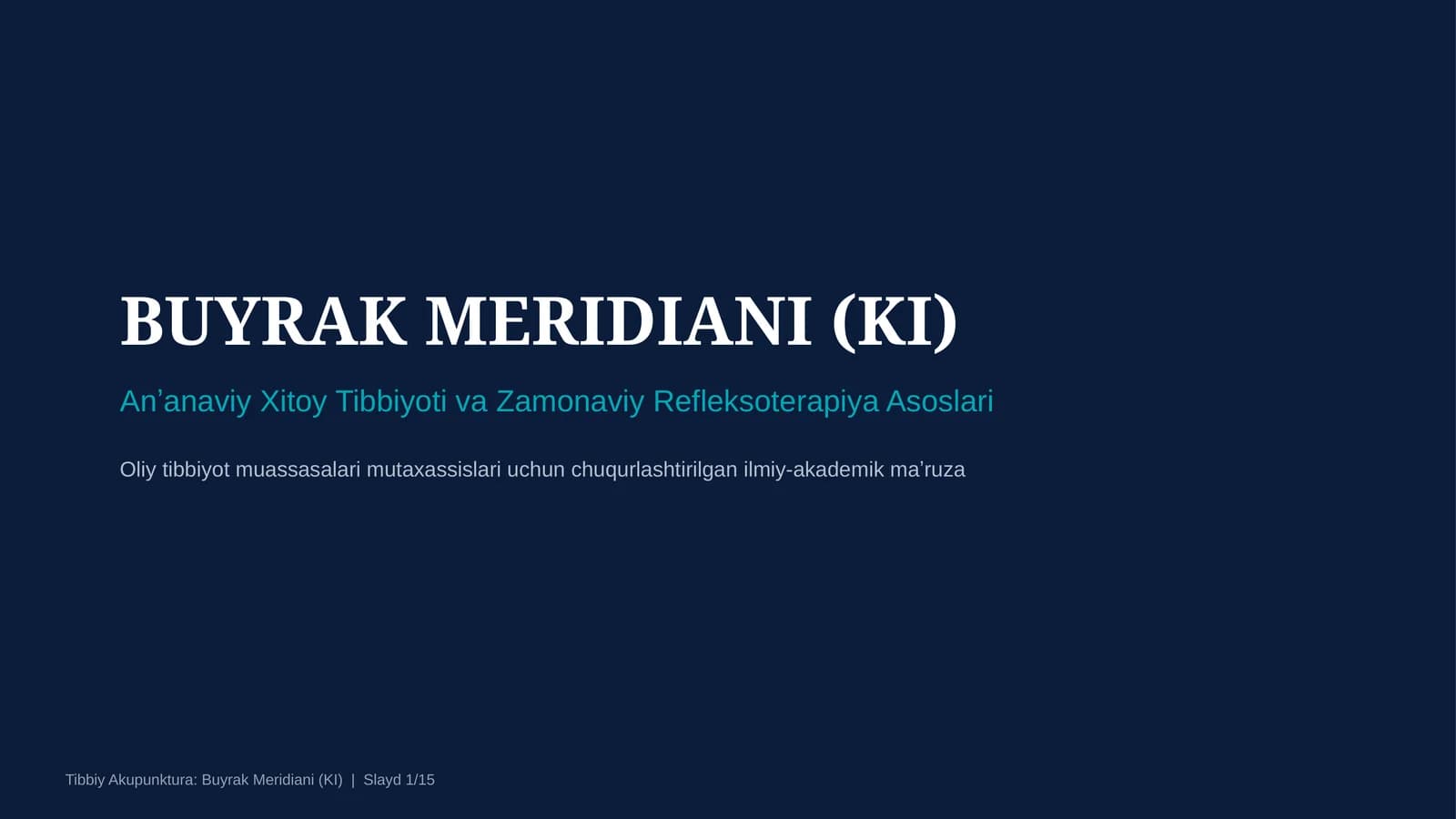 BUYRAK MERIDIANI (KI)