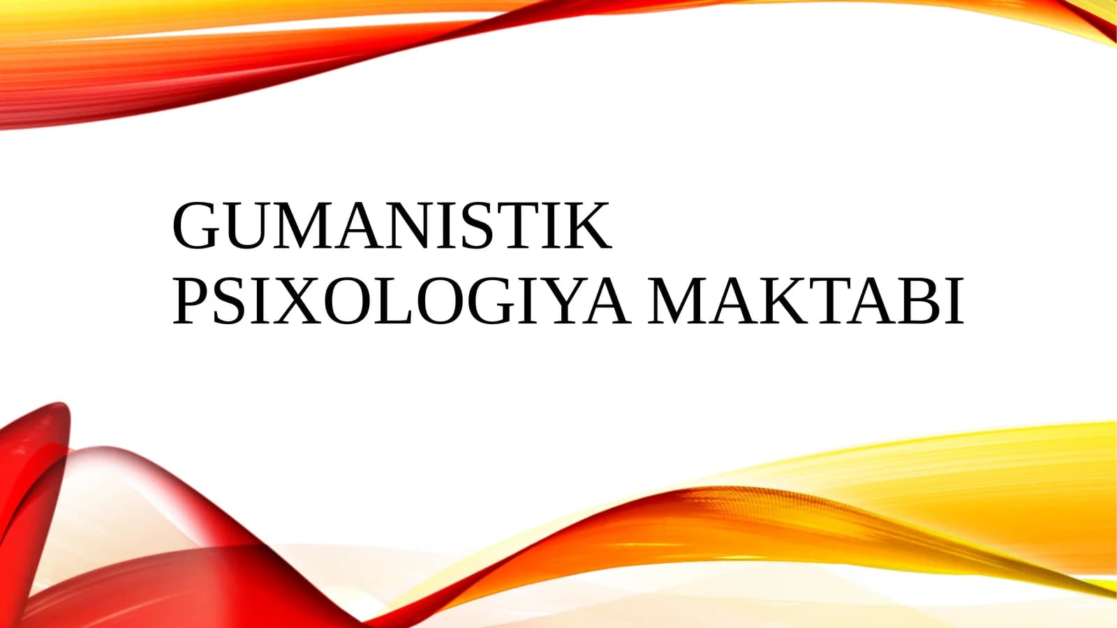 Gumanistik   psixologiya maktabi