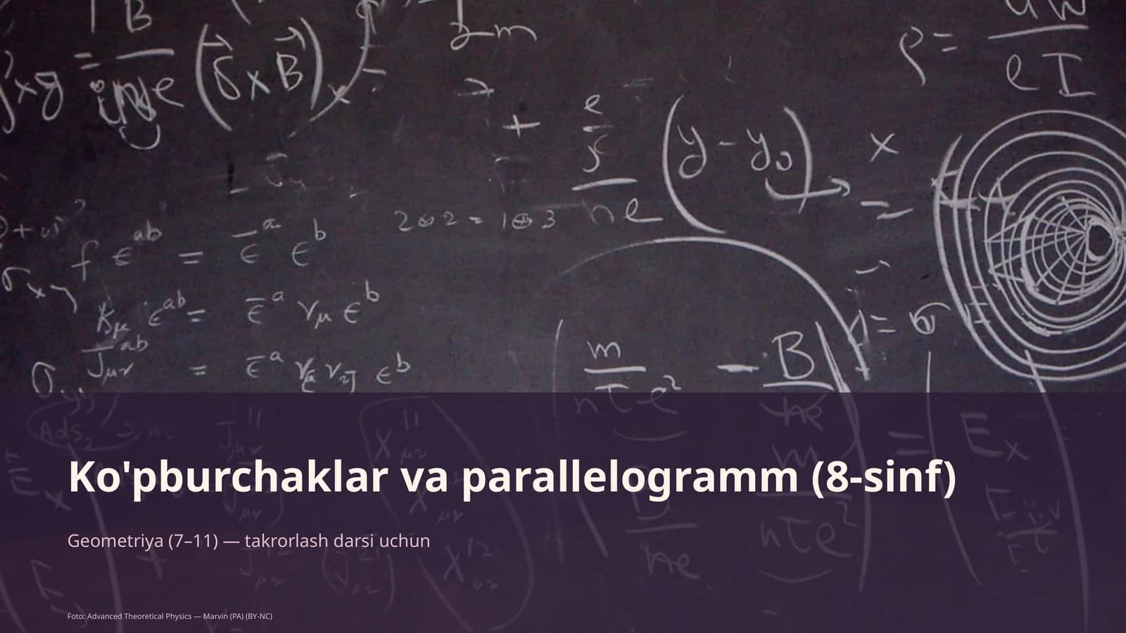 Ko'pburchaklar va parallelogramm (8-sinf)