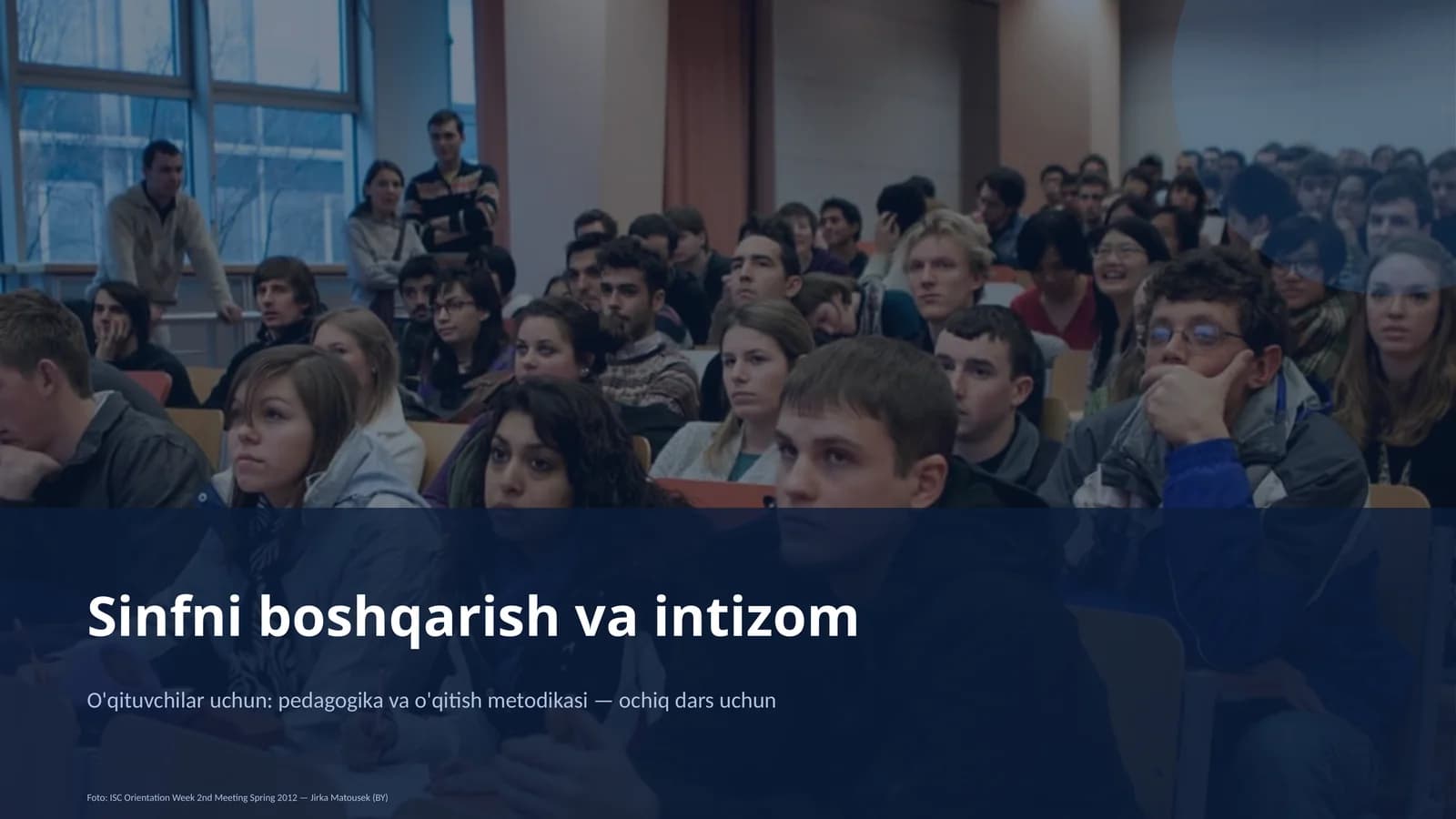 Sinfni boshqarish va intizom