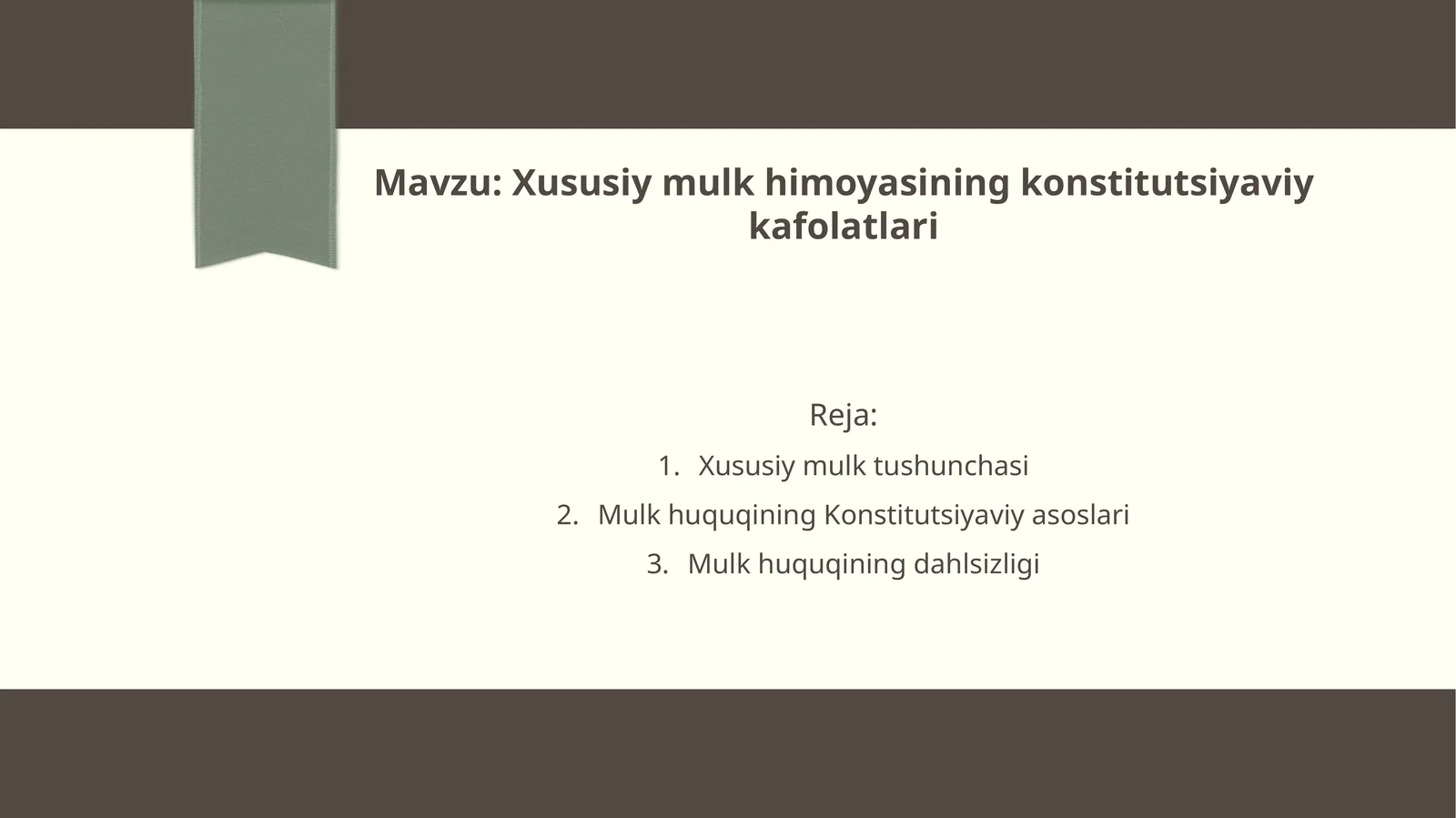 Xususiymulkhimoyasiningkonstitutsiyaviykafolatlari