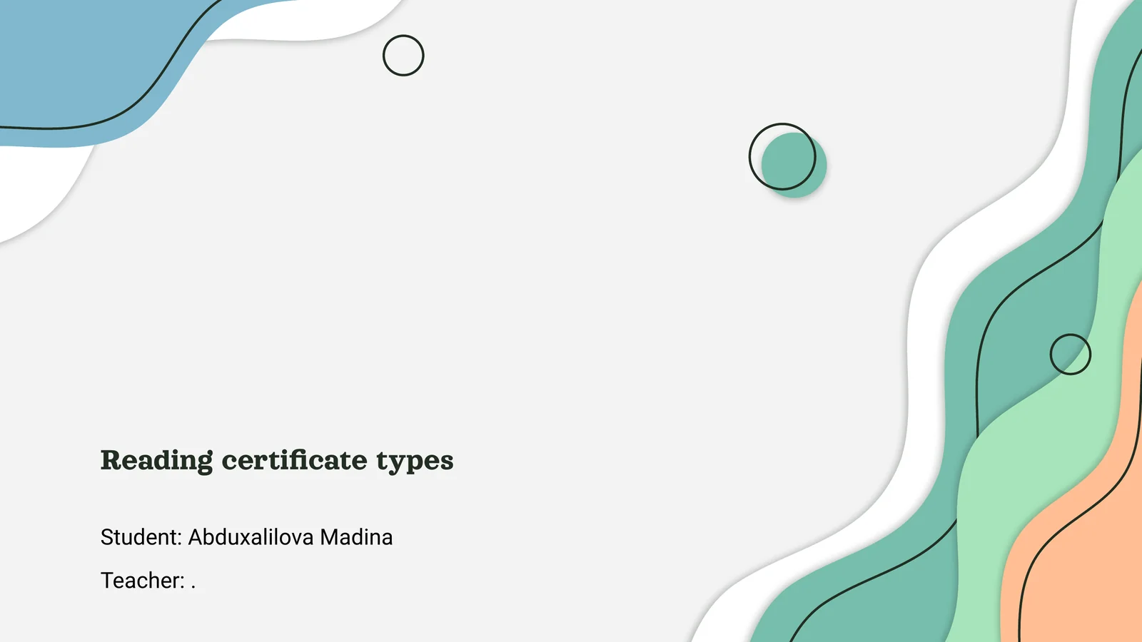 Reading certificate types