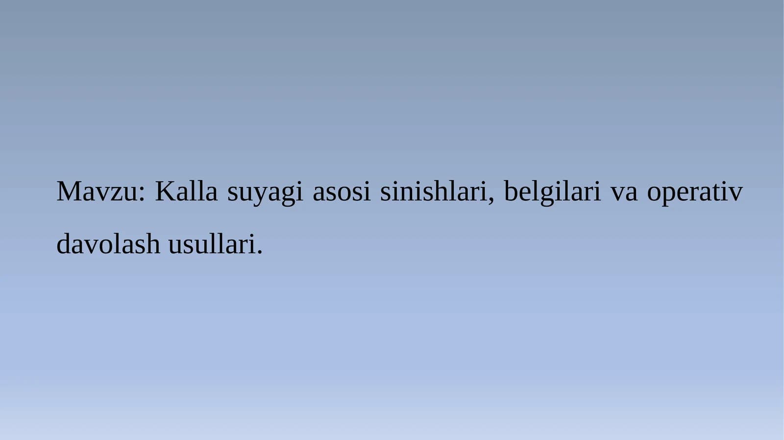 Kalla suyagi asoslarini shinishi