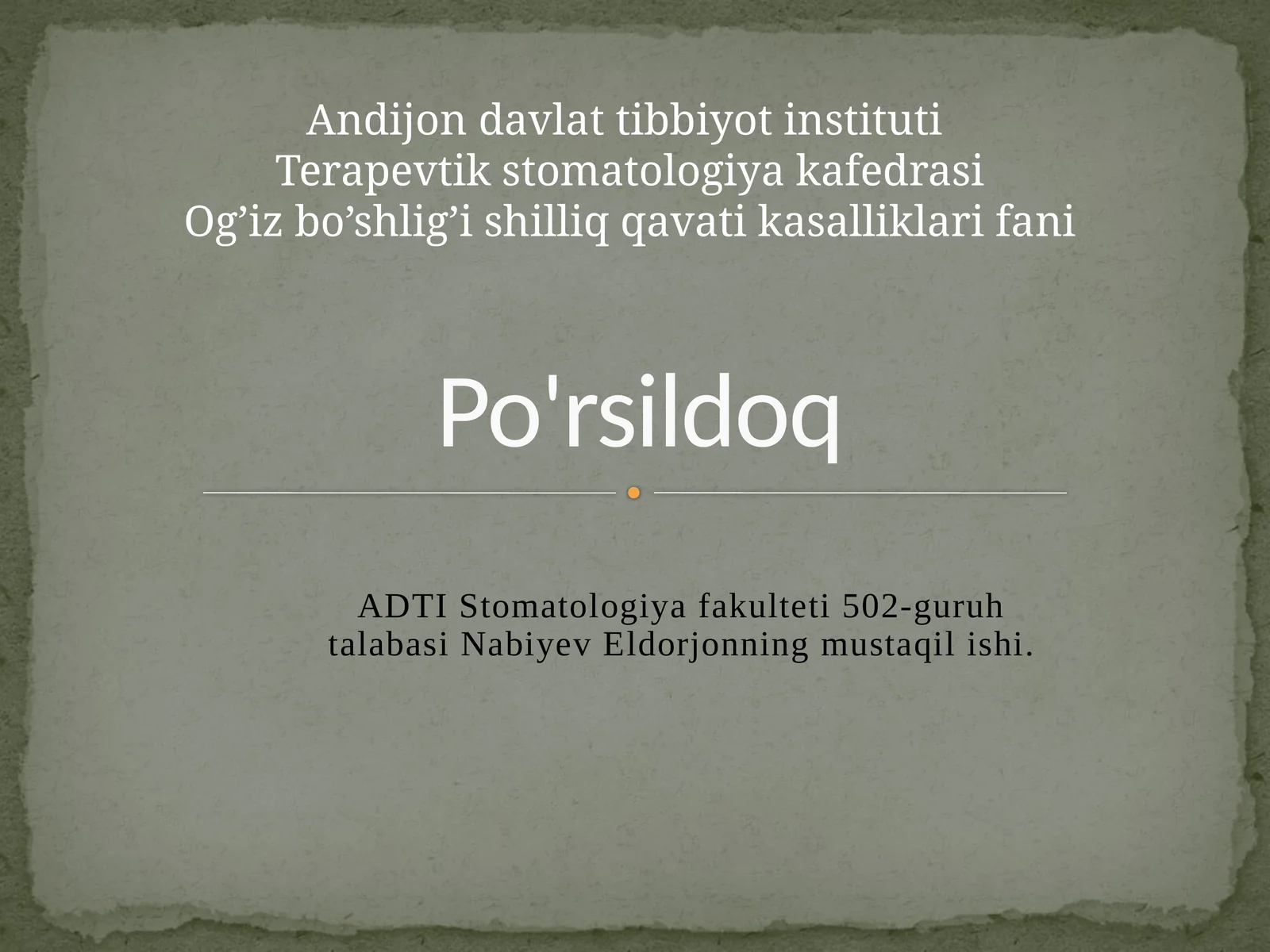 Po'rsildoq
