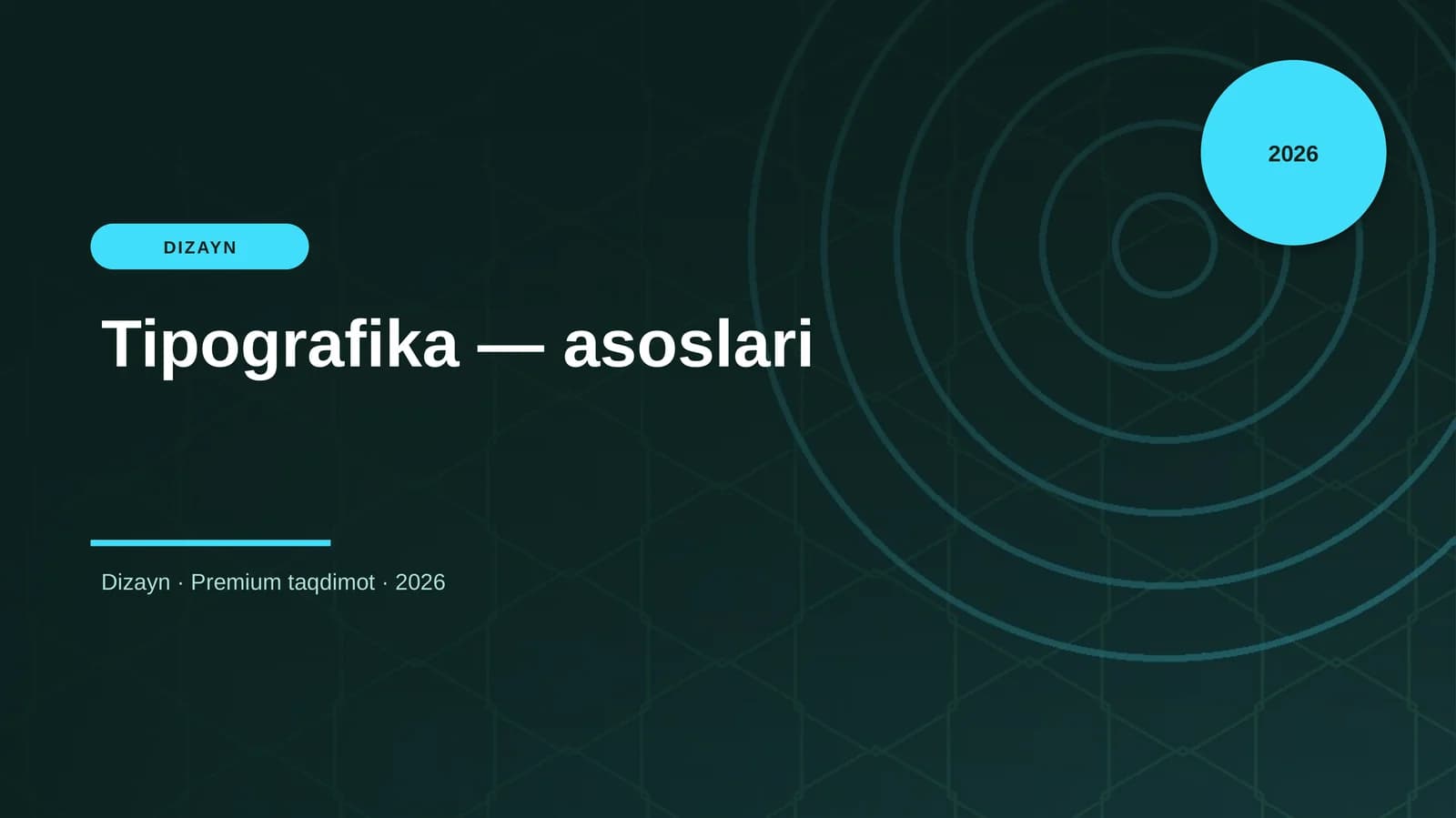 Tipografika — asoslari