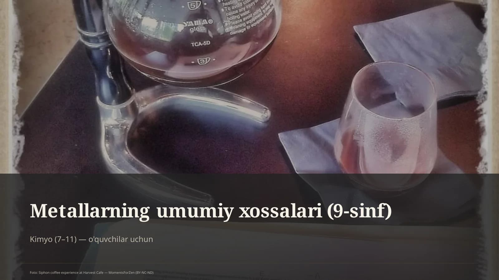 Metallarning umumiy xossalari (9-sinf)