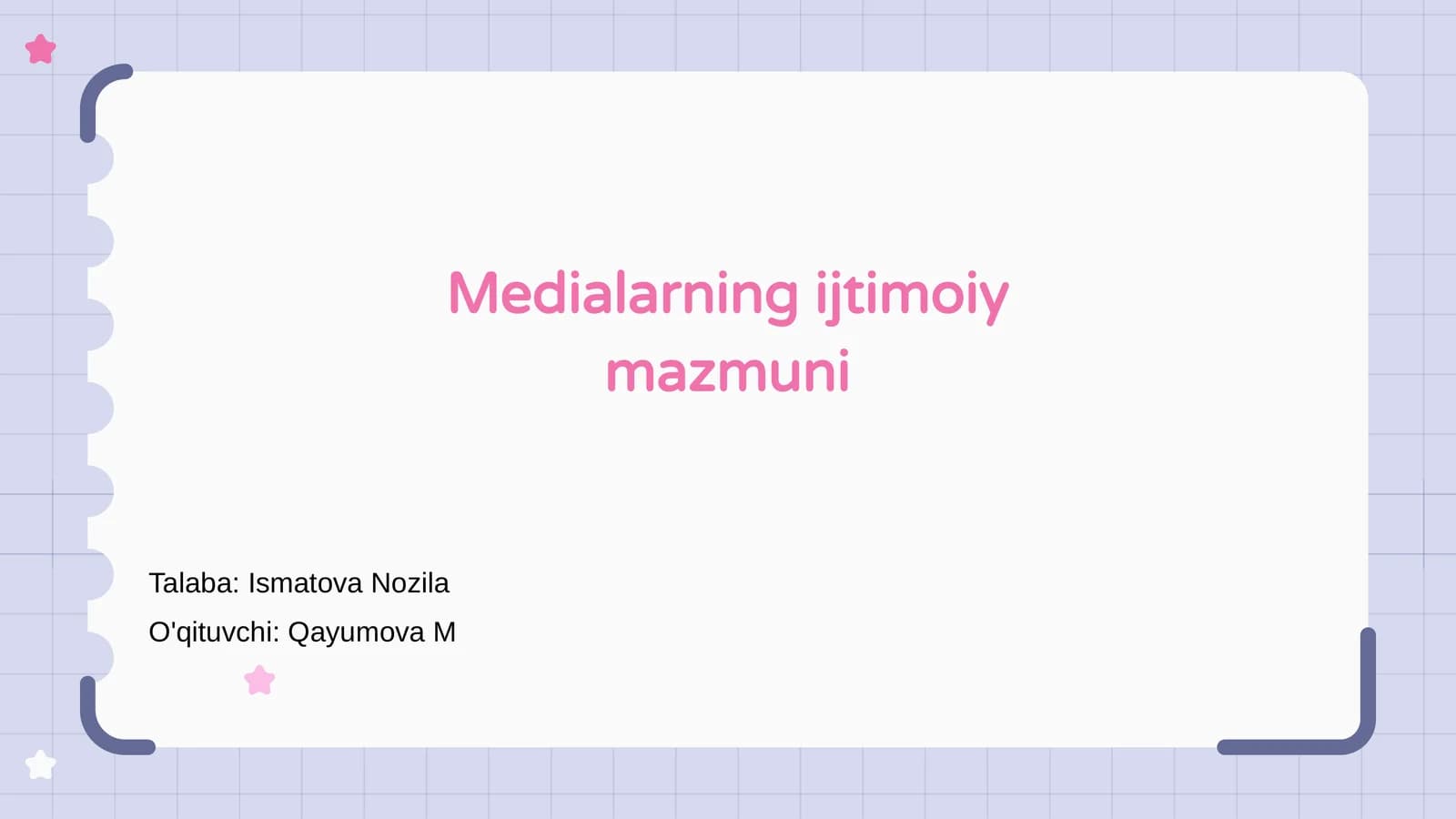 Medialarning ijtimoiy mazmuni