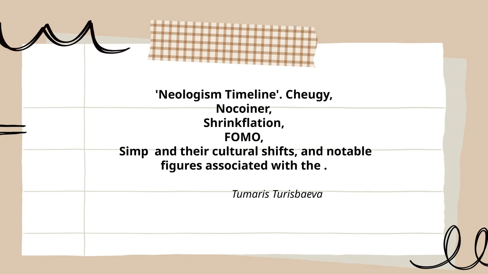 Neologism Timeline