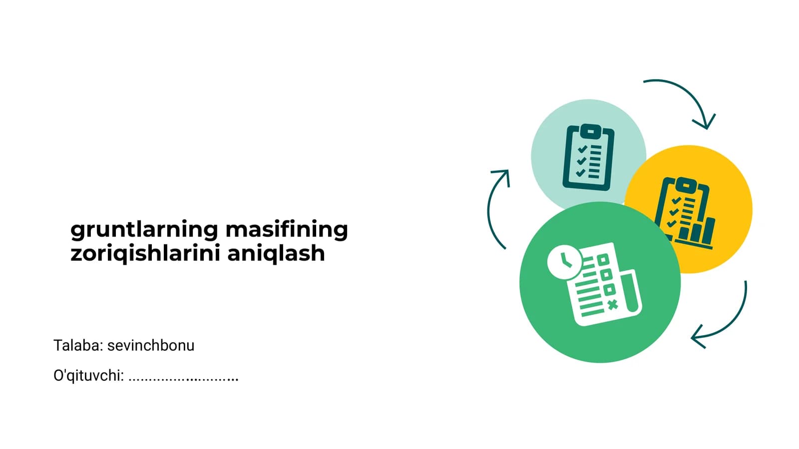 Gruntlarning masifining zoriqishlarini aniqlash