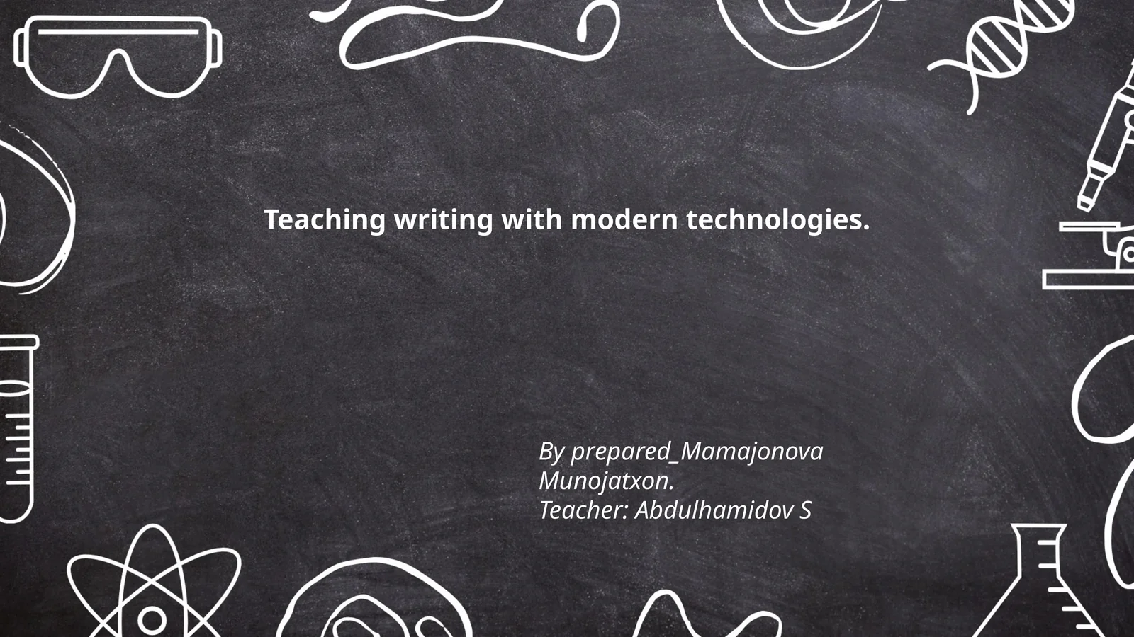 Teaching writing with modern technologies