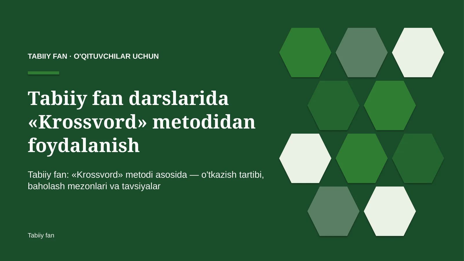 tabiiy fan darslarida krossvord metodidan foydalanish 4197