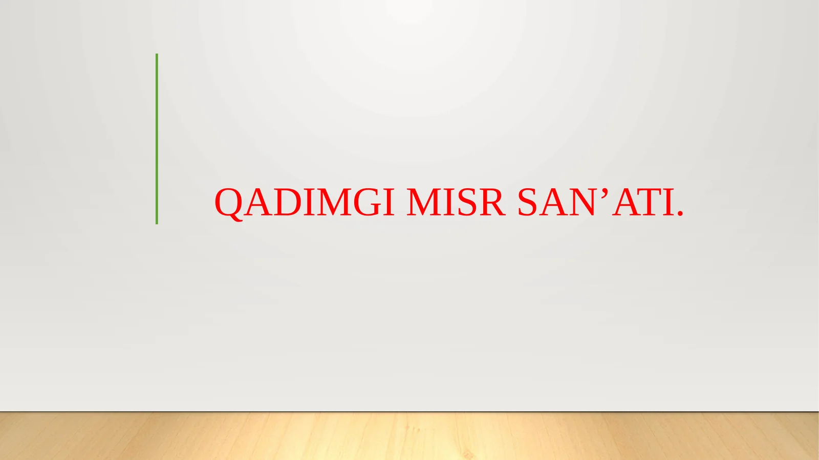 QADIMGI MISR SAN’ATI.