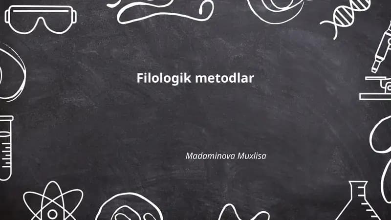 Filologik metodlar