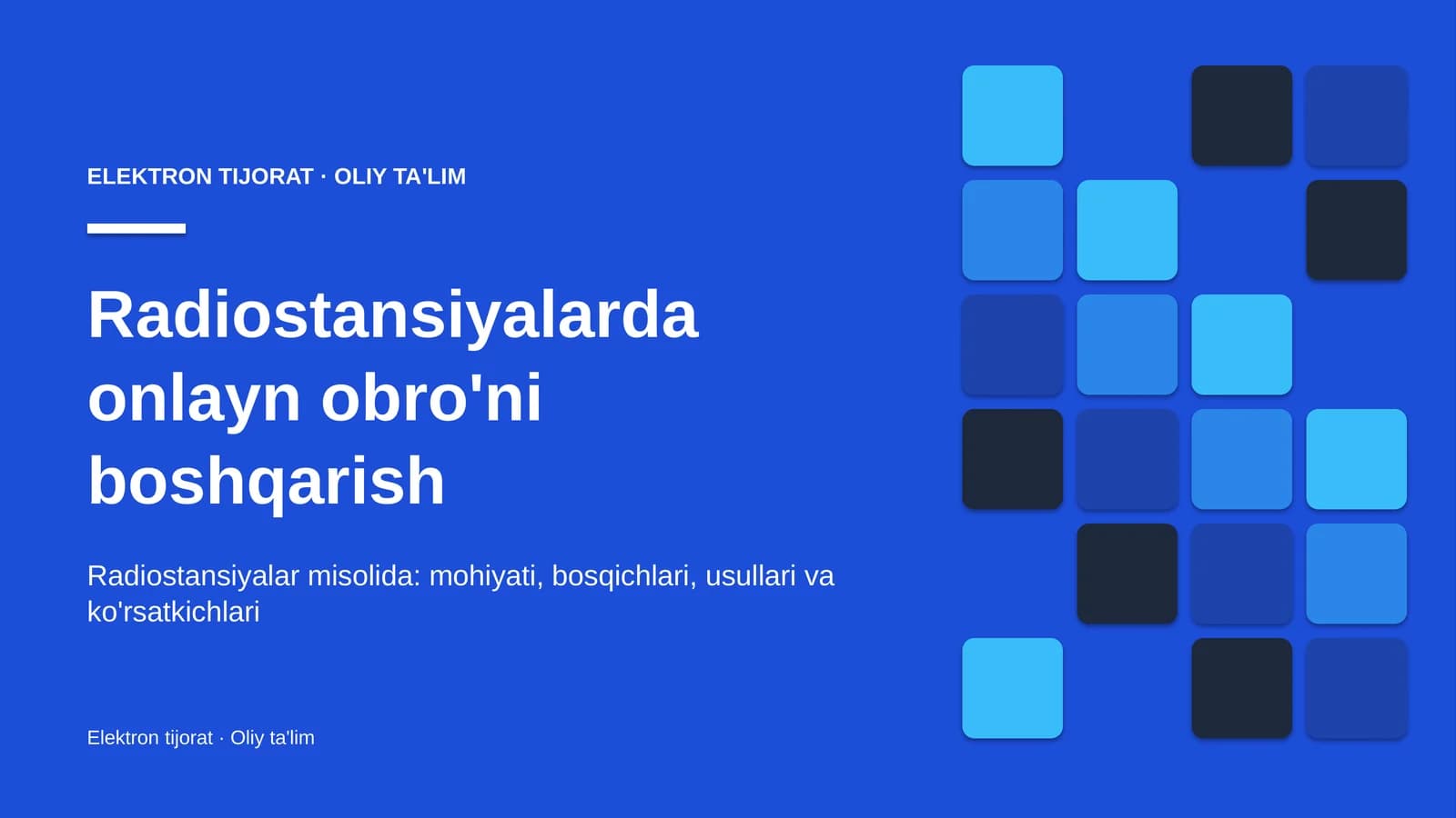 radiostansiyalarda onlayn obro'ni boshqarish 8998