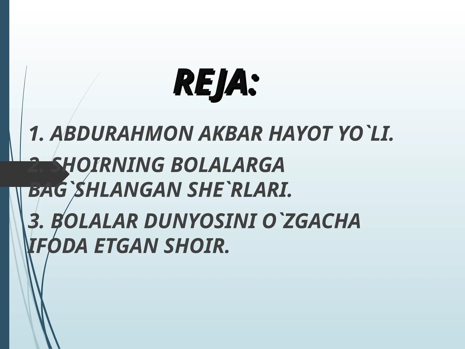 Abdurahmon Akbar Hayot Yo'li