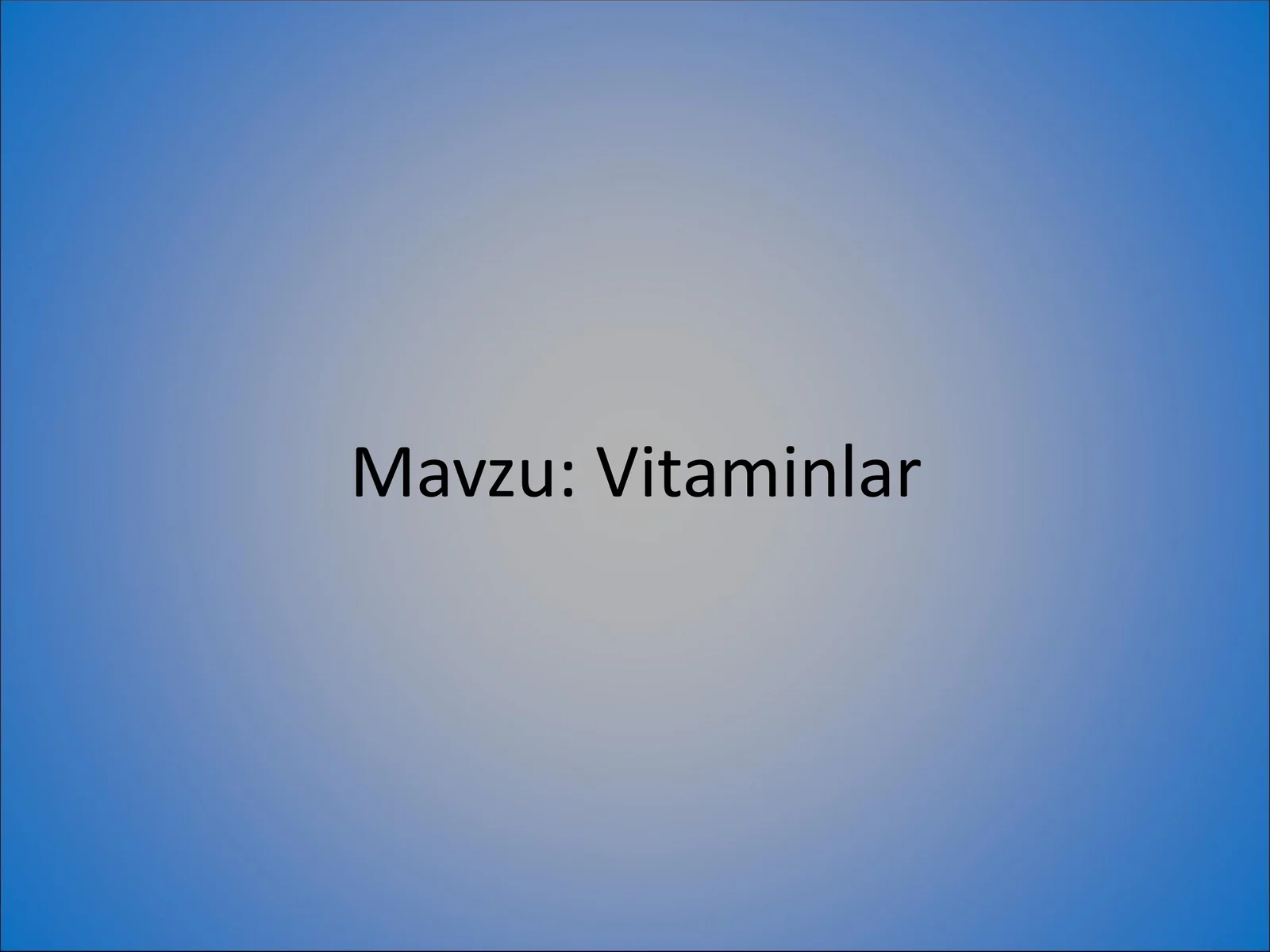 Vitaminlar