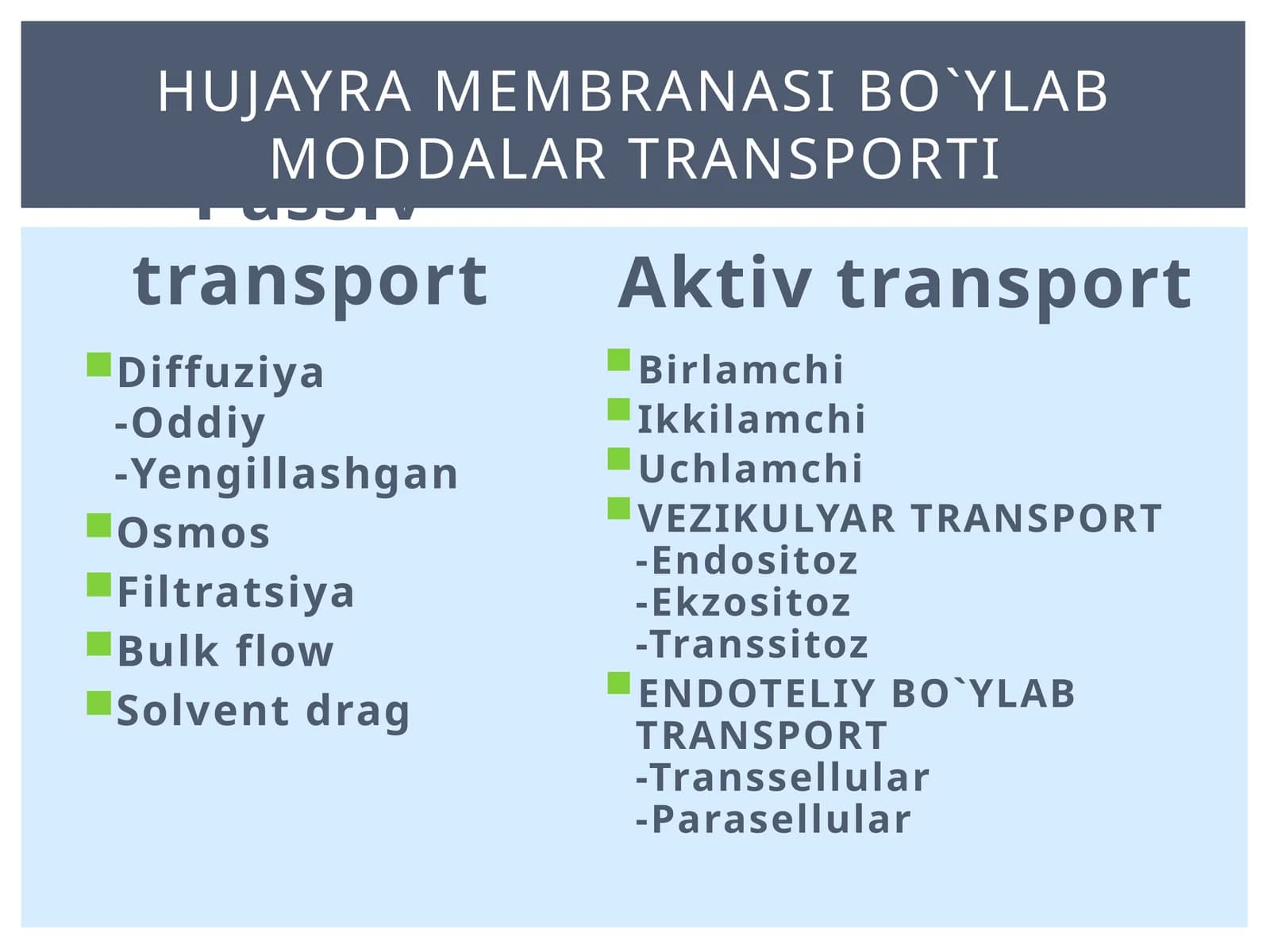 Passivtransport