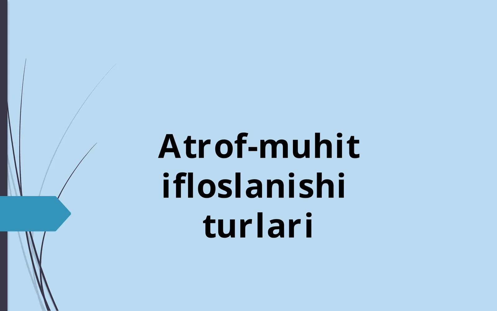 Atrof-muhitning ifloslanishi
