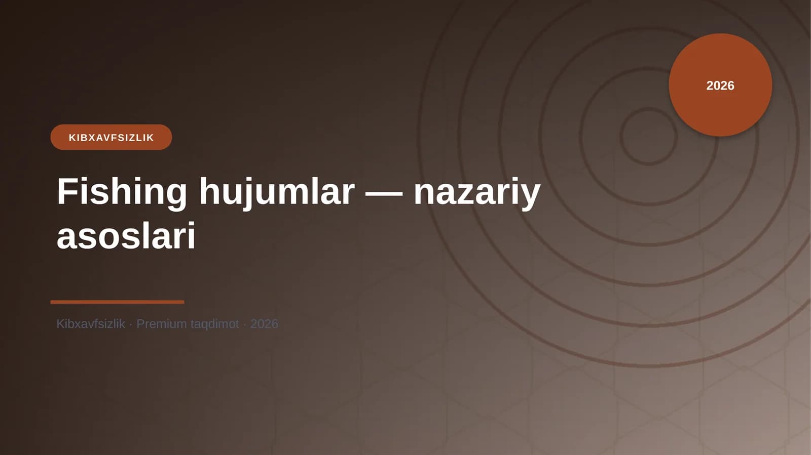 Fishing hujumlar — nazariy asoslari