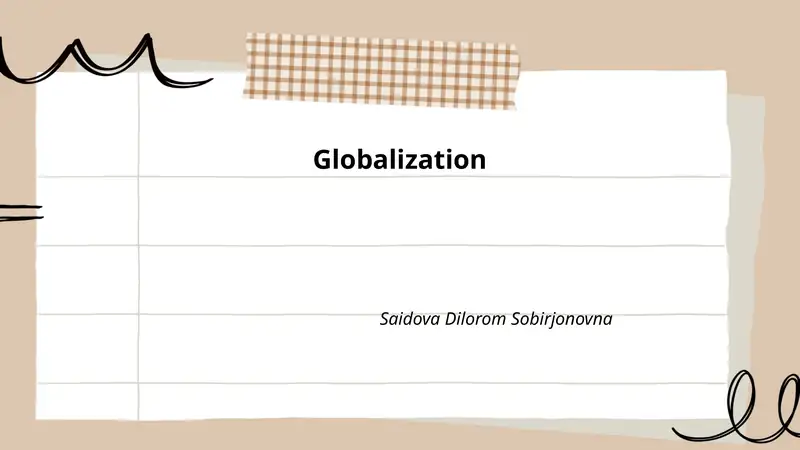 Globalization