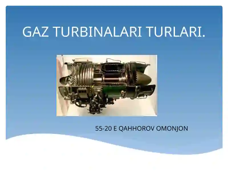Gaz Turbinalari Turlari