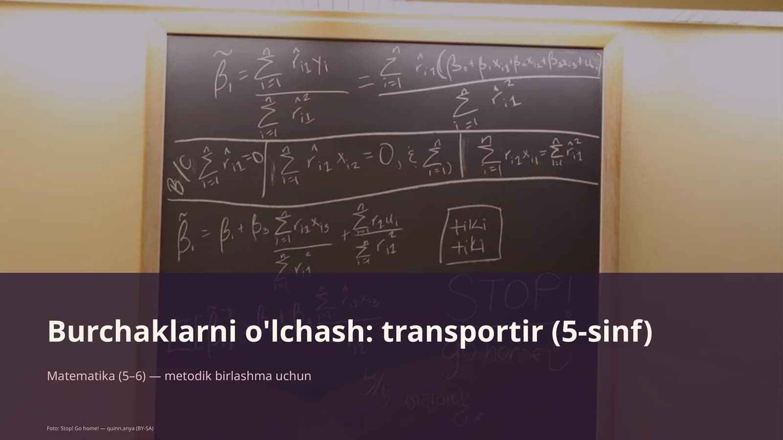 Burchaklarni o'lchash: transportir (5-sinf)