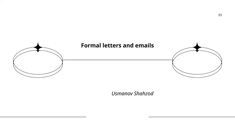 Formal letters and emails