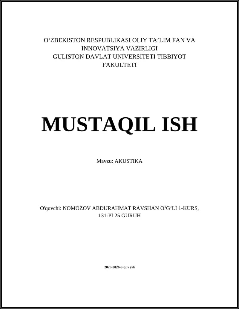 AKUSTIKA
