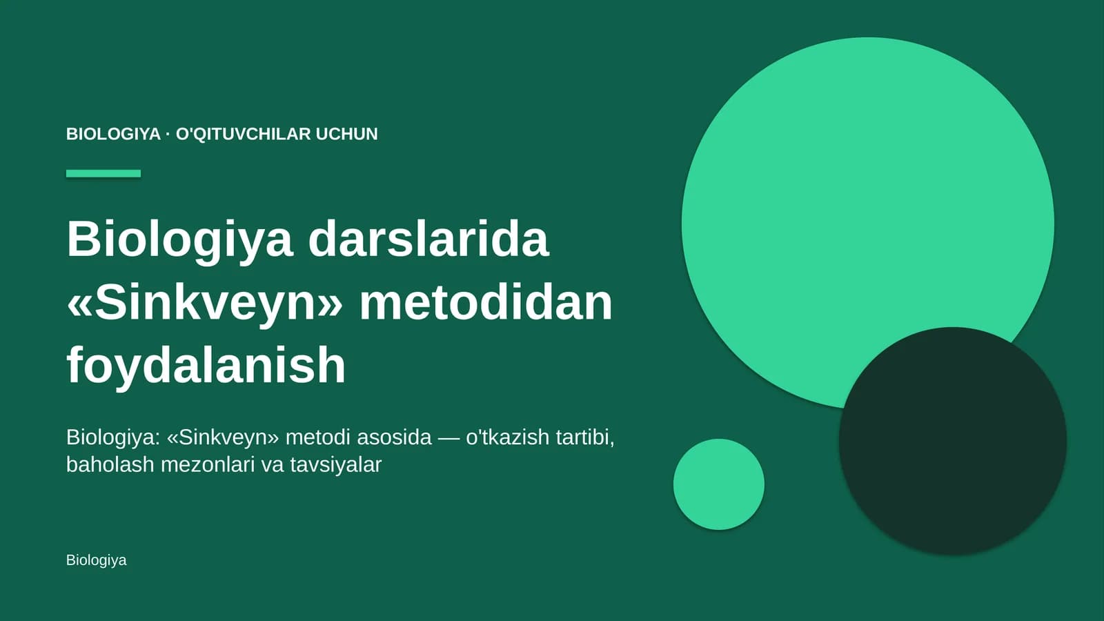 biologiya darslarida sinkveyn metodidan foydalanish 6900