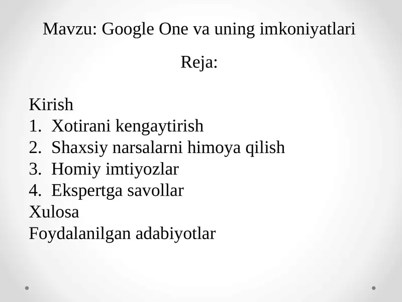 Google One