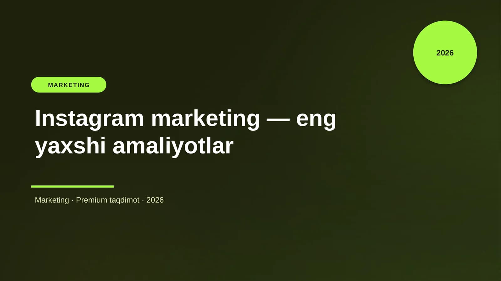 Instagram marketing — eng yaxshi amaliyotlar