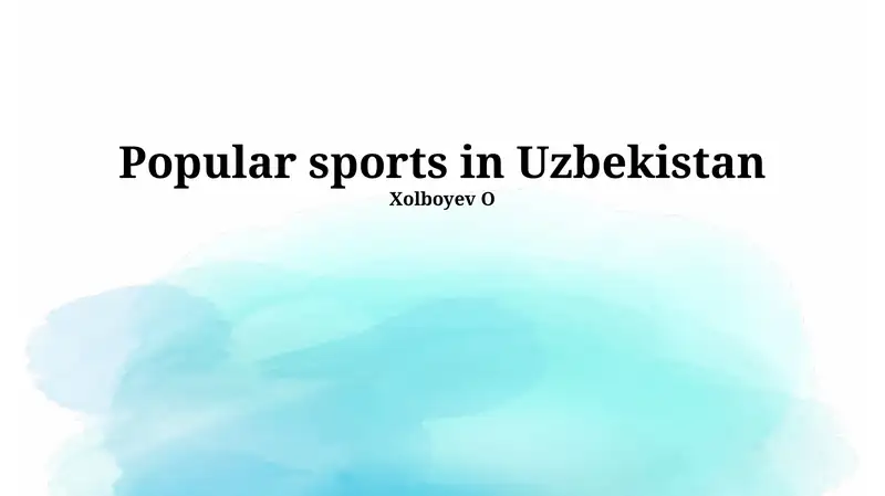 Uzbek Wrestling (Kurash)