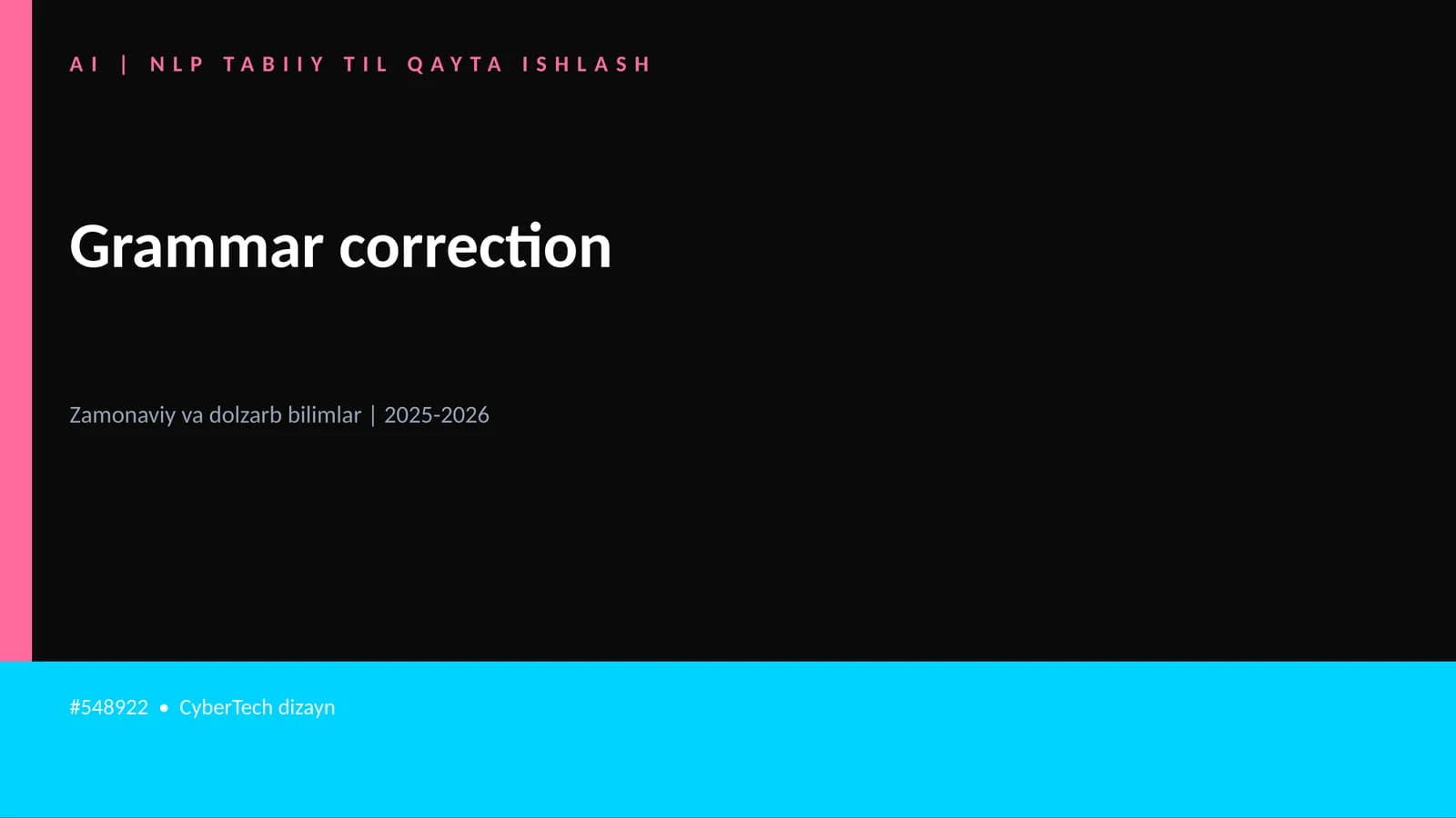 NLP Tabiiy Til Qayta Ishlash