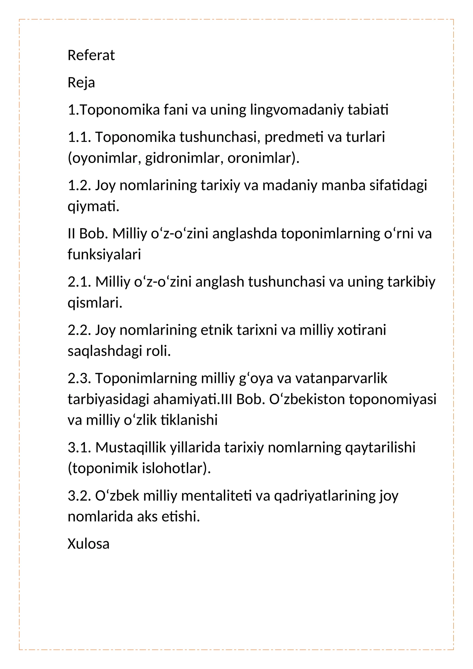 toponomika fani
