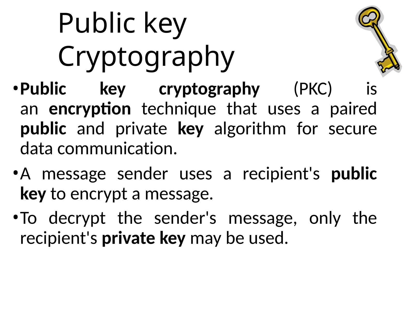 Public key Cryptography