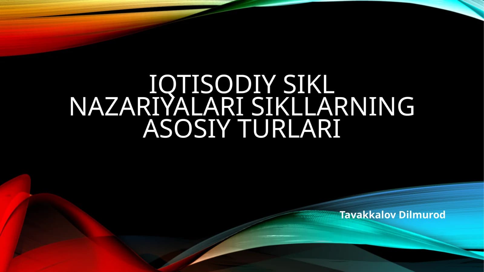 iqtisodiysiklnazariyalar