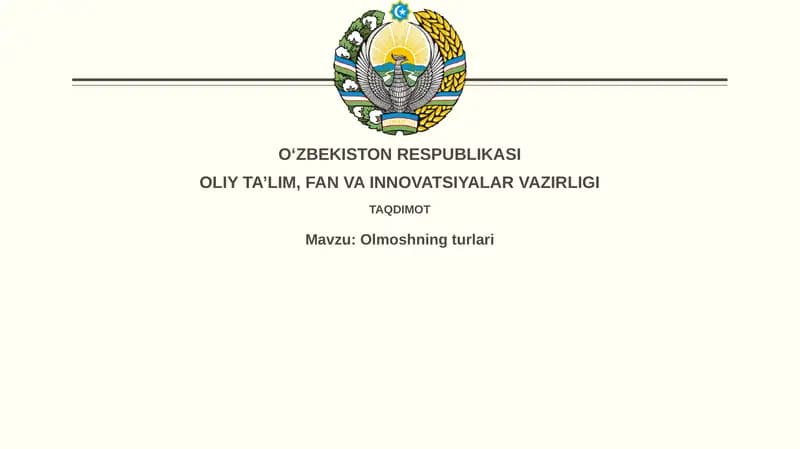 Olmoshning turlari