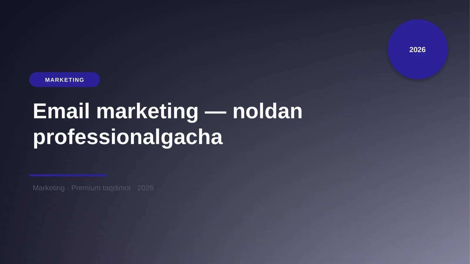 Email marketing — noldan professionalgacha