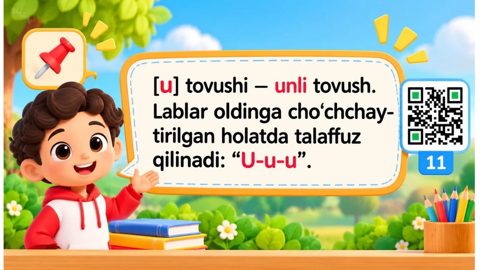 U TOVUSHI U HARFI DARS ISHLANMA 2026 YIL