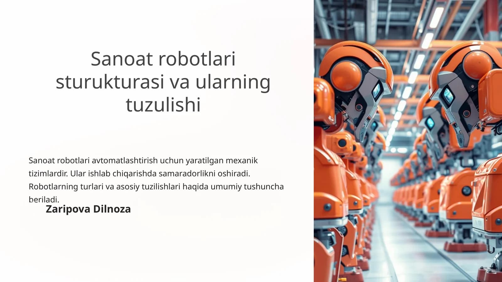 Qo'l (Manipulator) Tuzilishi