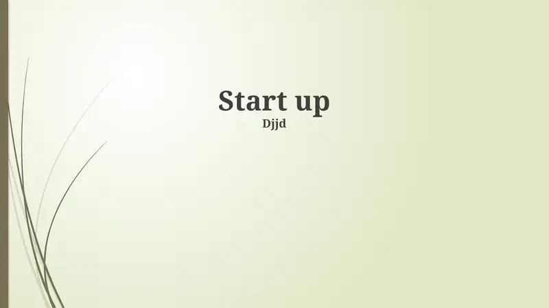 Start up