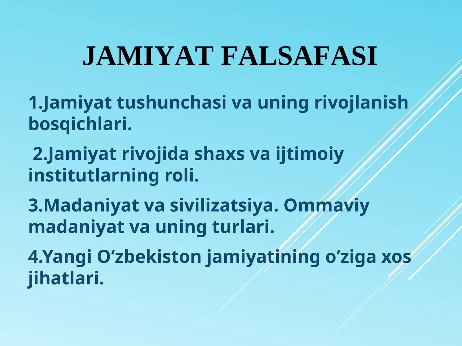 Jamiyat falsafasi