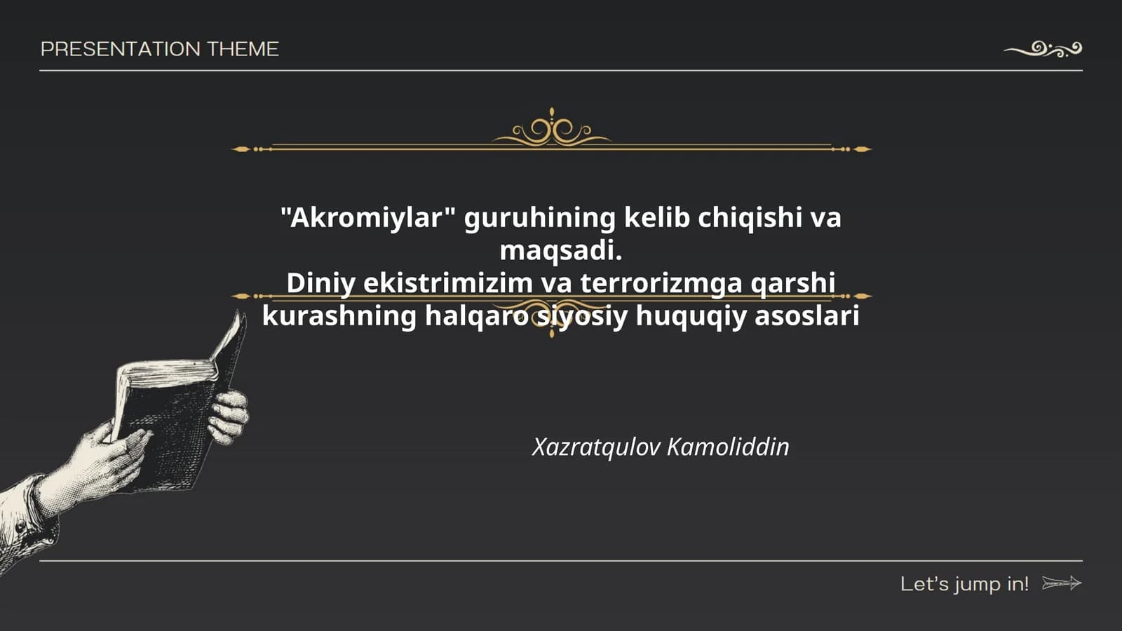 Akromiylar guruhining kelib chiqishi