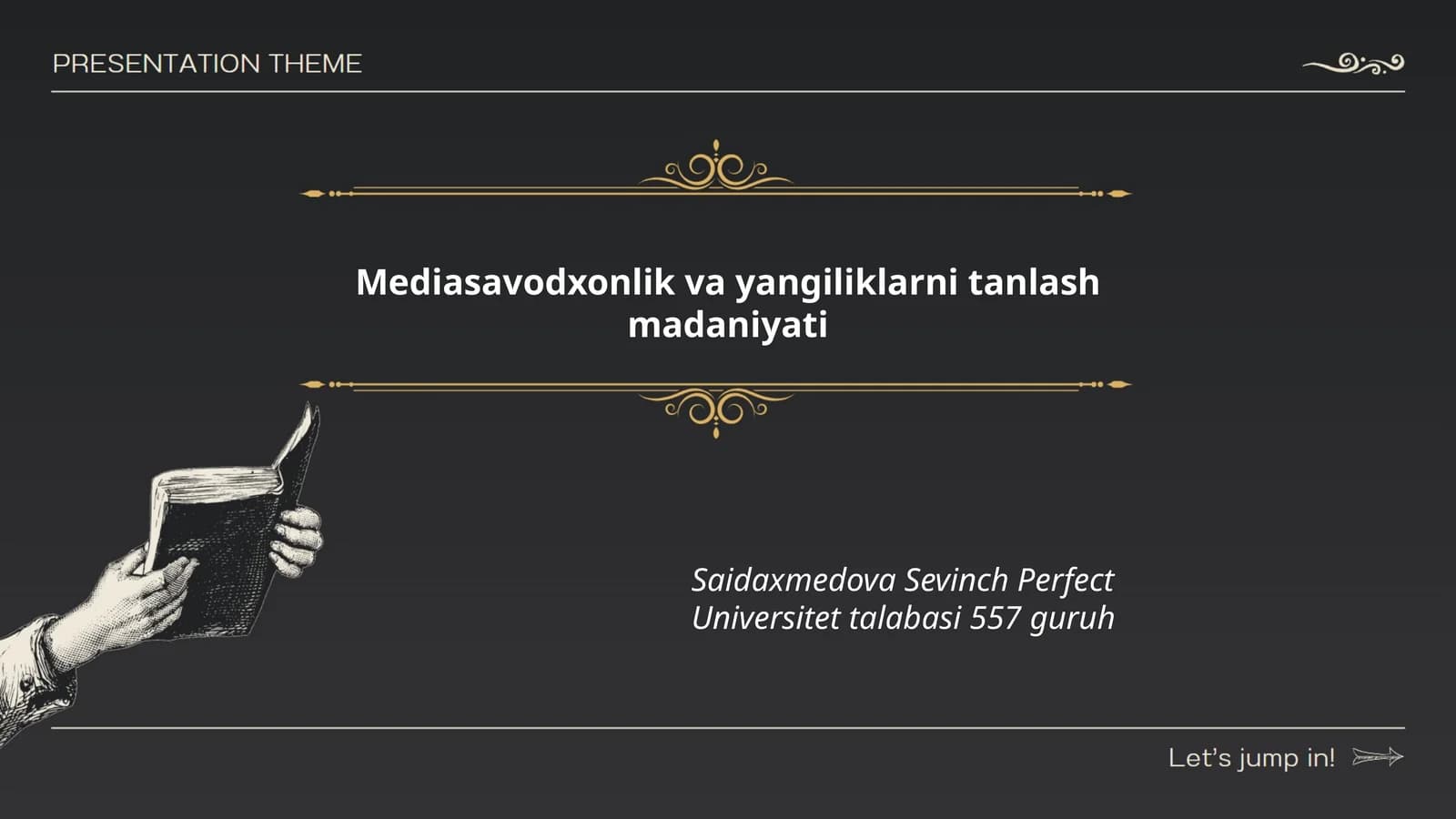 Mediasavodxonlik va yangiliklarni tanlash madaniyati