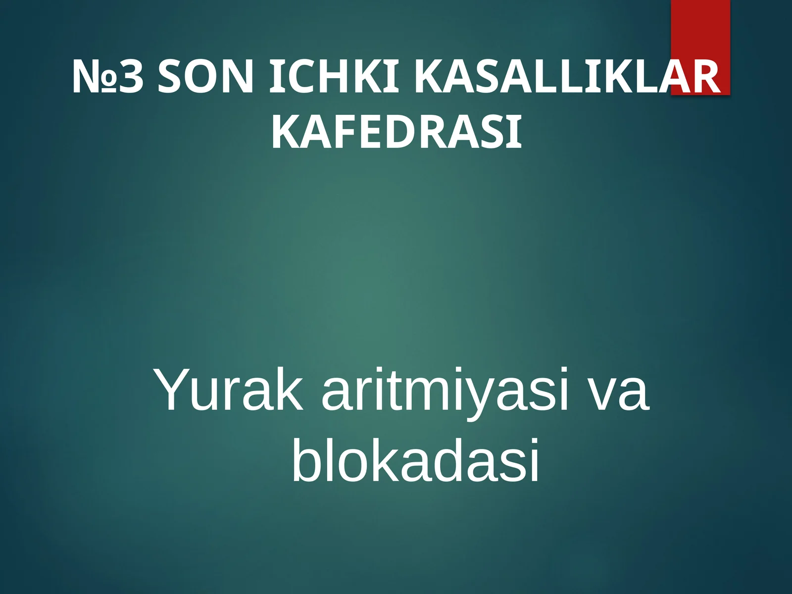 Yurаkаritmiyasivablokadasi