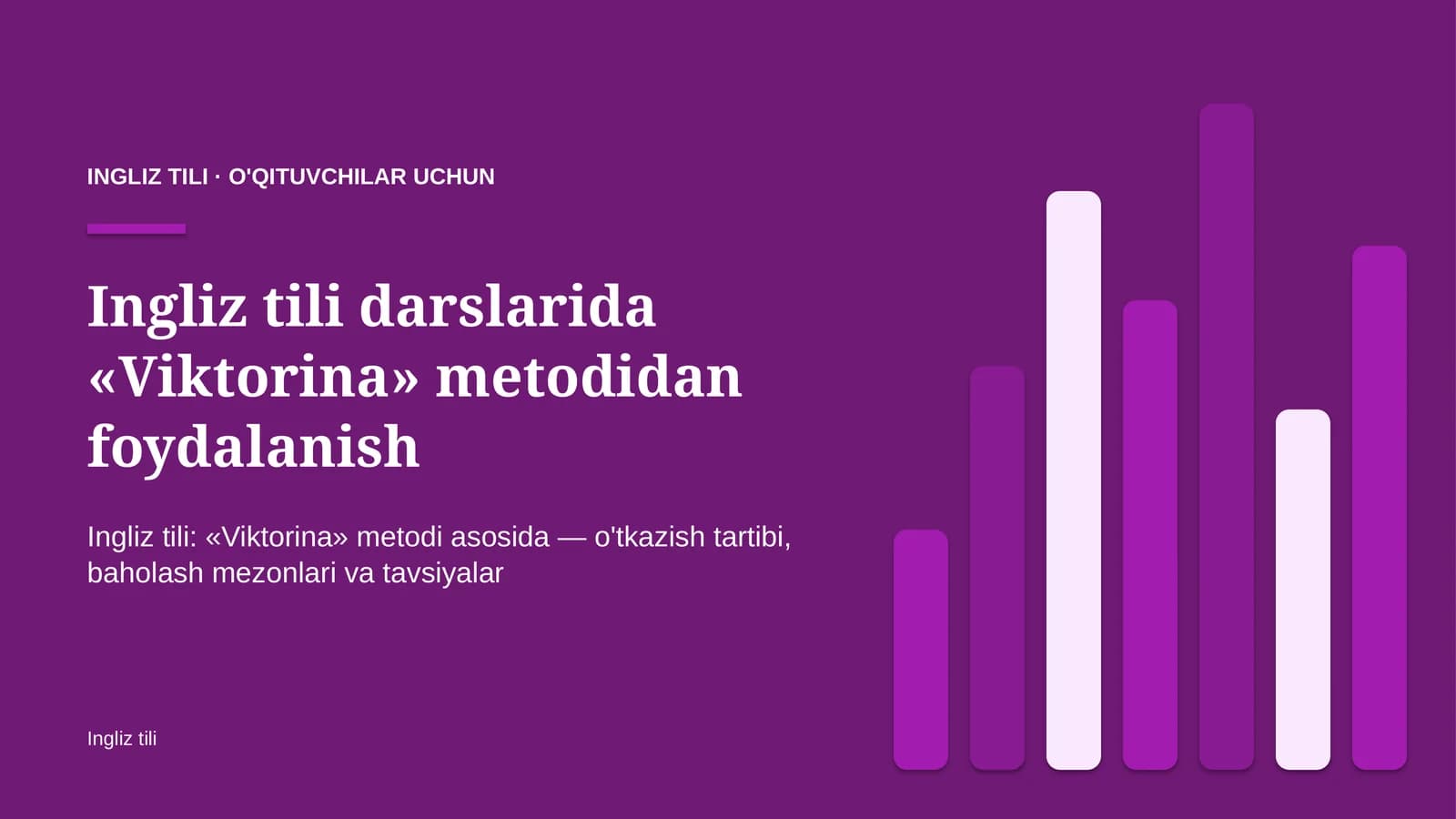 ingliz tili darslarida viktorina metodidan foydalanish 7478