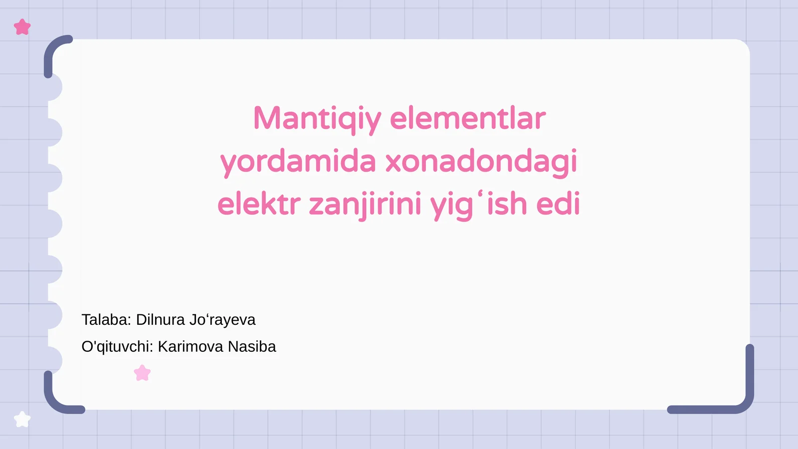 Mantiqiy Elementlar