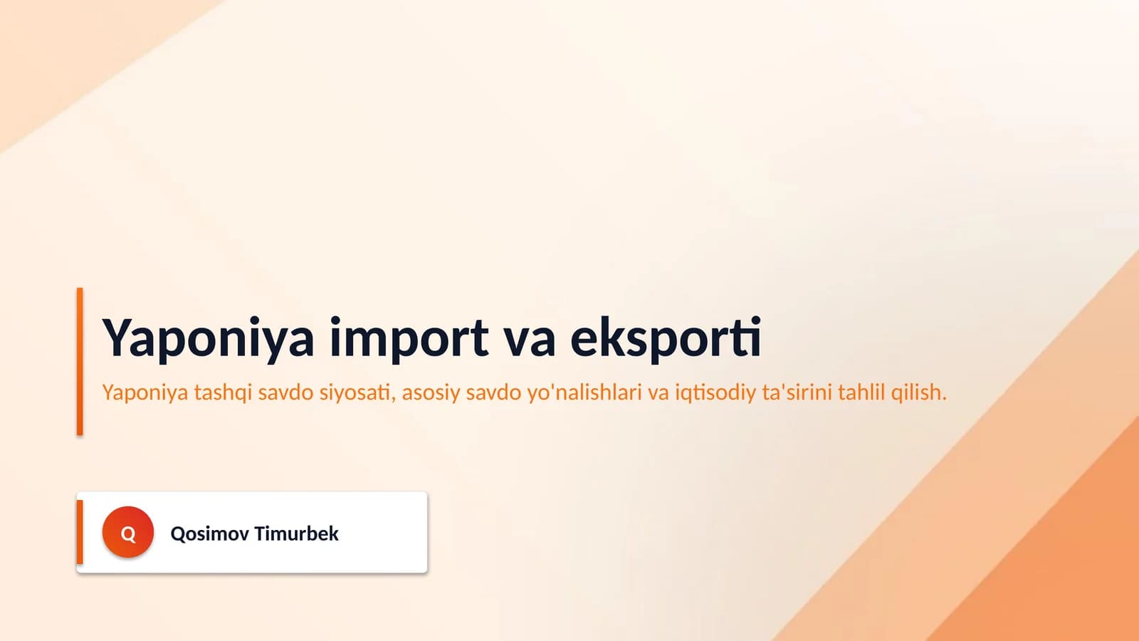 Yaponiya import va eksporti