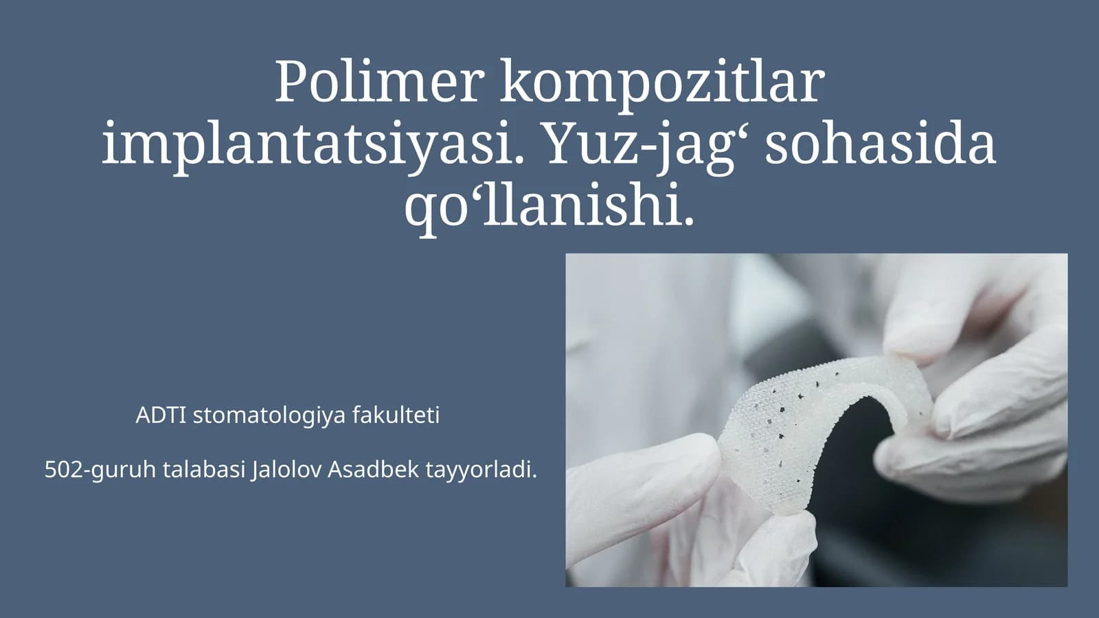 Polimer implantlar